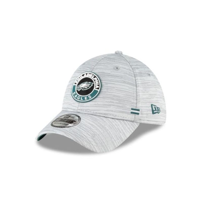 Philadelphia Eagles Gorra | New Era Official NFL Fall Sideline 39thirty Stretch Fit Cap Mexico - Grises